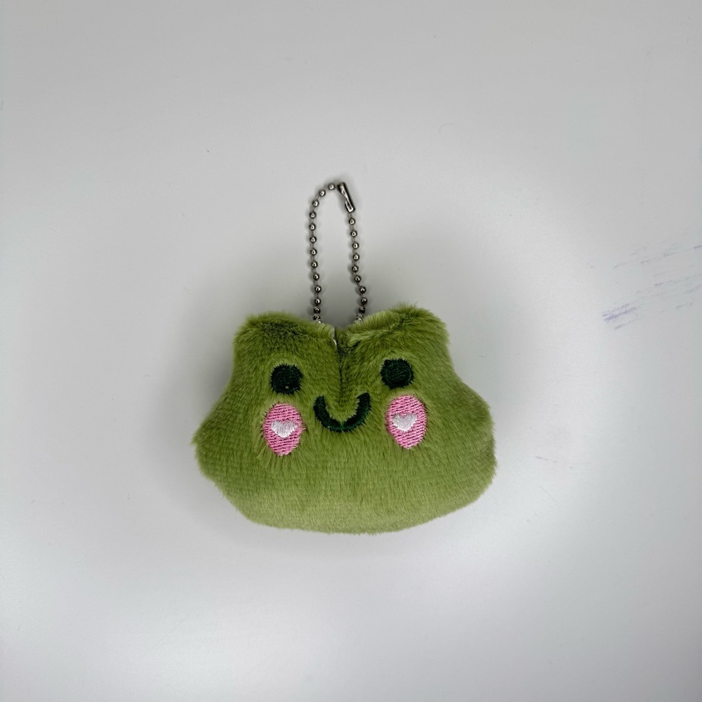Cute Frog Plush Bag Charm / Keychain